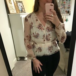 Floral blouse - size Small